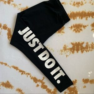 Nike, Just Do It cotton spandex leggings